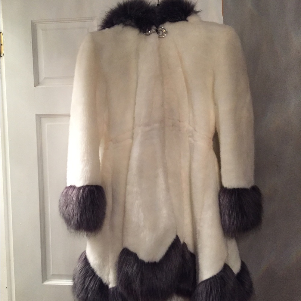 Faux fur Mink hooded coats